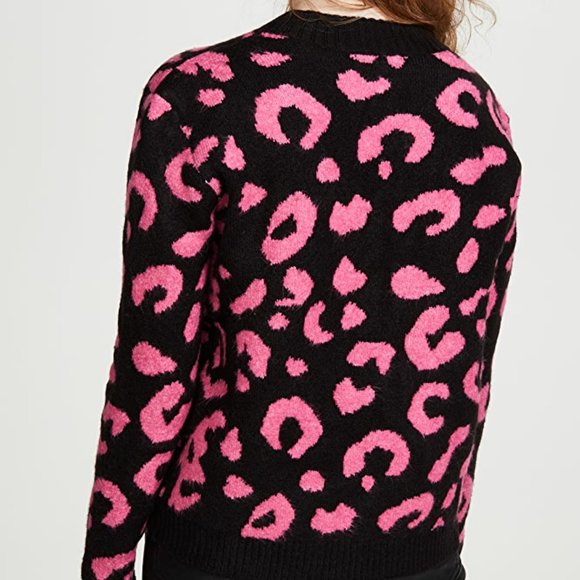 Line and Dot bright leopard pink sweater - Picture 5 of 5